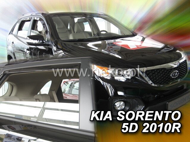 Deflektory KIA SORENTO II 5D 2009-2015R (+zadní) Deflektory KIA SORENTO II 5D 2009-2015R (+zadní)