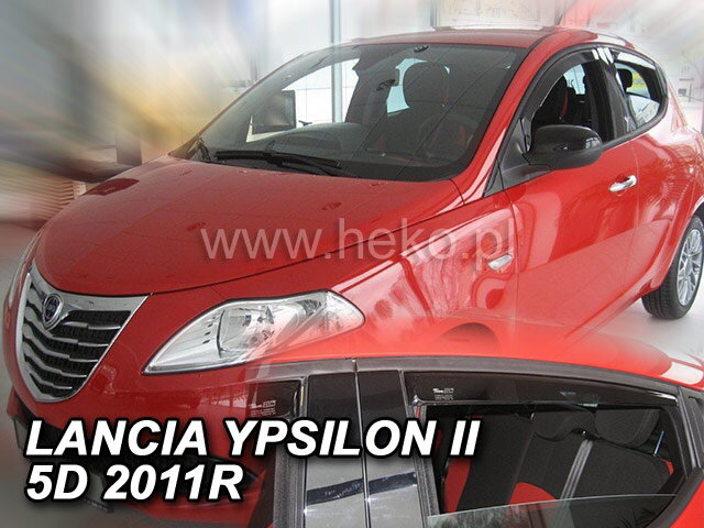Deflektory LANCIA YPSILON II 5d 2011r. a výš (+zadní) Deflektory LANCIA YPSILON II 5d 2011r. a výš (+zadní)