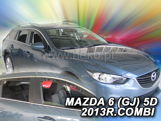 Deflektory MAZDA 6 (GJ) 5d 2013r. a výš (+zadní) COMBI Deflektory MAZDA 6 (GJ) 5d 2013r. a výš (+zadní) COMBI