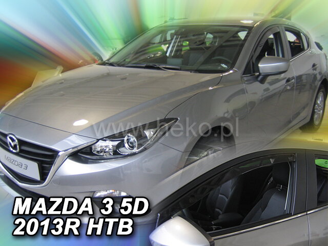 Deflektory MAZDA 3 III 5D 2013R-> HTB Deflektory MAZDA 3 III 5D 2013R-> HTB