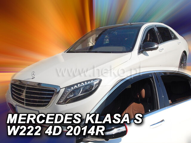 Deflektory MERCEDES Klasa S W222 4D 2013R-> (+zadní) Deflektory MERCEDES Klasa S W222 4D 2013R-> (+zadní)