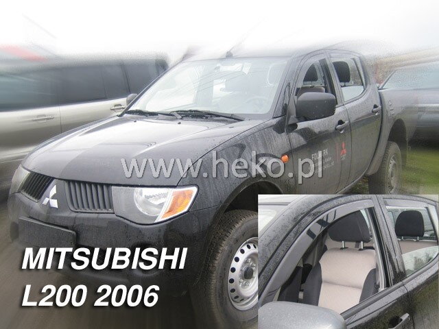 Deflektory MITSUBISHI L-200 2/4d (single/double cab) 06.2006r. a výš Deflektory MITSUBISHI L-200 2/4d (single/double cab) 06.2006r. a výš