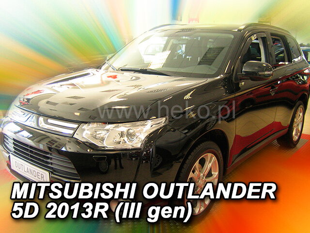 Deflektory MITSUBISHI OUTLANDER 5D 2012R-> Deflektory MITSUBISHI OUTLANDER 5D 2012R->