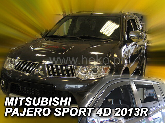 Deflektory MITSUBISHI PAJERO SPORT 5d 2013r.-> (+zadní) Deflektory MITSUBISHI PAJERO SPORT 5d 2013r.-> (+zadní)
