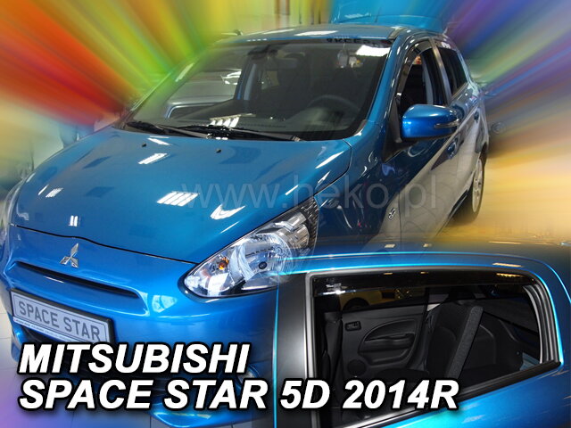 Deflektory MITSUBISHI SPACE STAR 5D 2014R-> (+zadní) Deflektory MITSUBISHI SPACE STAR 5D 2014R-> (+zadní)