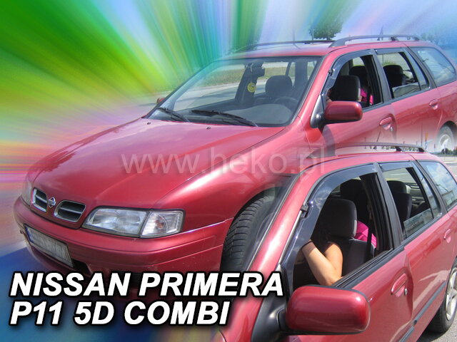Deflektory NISSAN PRIMERA P11 5D 1996-2002R (+zadní) COMBI Deflektory NISSAN PRIMERA P11 5D 1996-2002R (+zadní) COMBI