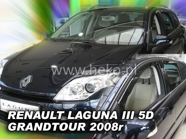 Deflektory RENAULT LAGUNA III GRANDTOUR 5D 2008R. a výš (+zadní) Deflektory RENAULT LAGUNA III GRANDTOUR 5D 2008R. a výš (+zadní)