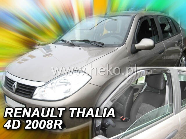 Deflektory RENAULT THALIA 4d 10/2008R.-> Deflektory RENAULT THALIA 4d 10/2008R.->