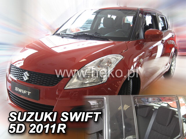 Deflektory SUZUKI SWIFT 5d 11/2010r. a výš (+zadní) Deflektory SUZUKI SWIFT 5d 11/2010r. a výš (+zadní)