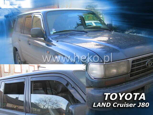 Deflektory TOYOTA LAND CRUISER J 80 5d 1990-1998R (+zadní) Deflektory TOYOTA LAND CRUISER J 80 5d 1990-1998R (+zadní)