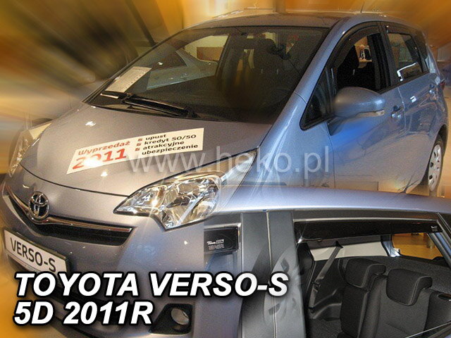Deflektory TOYOTA VERSO-S 5D 2011R. a výš (+zadní) Deflektory TOYOTA VERSO-S 5D 2011R. a výš (+zadní)