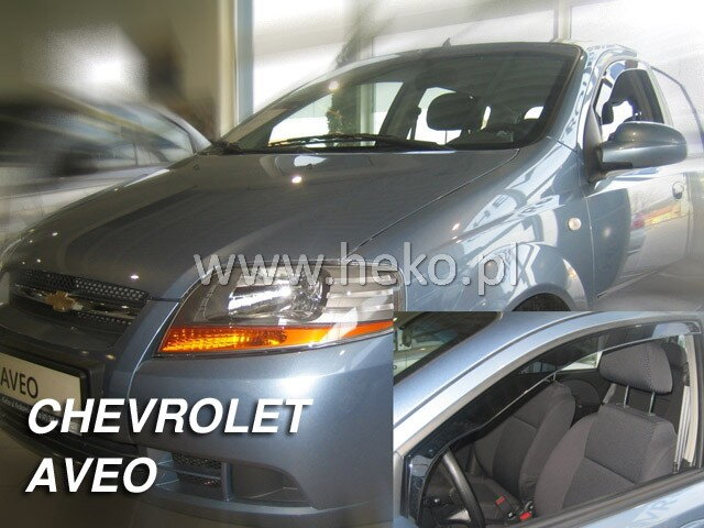 Deflektory CHEVROLET AVEO 4;5d 2004r.→ Deflektory CHEVROLET AVEO 4;5d 2004r.→