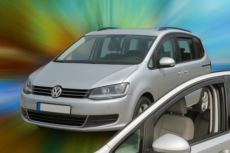 Deflektory VW SHARAN 10/2010r. a výš (+zadní) / SEAT ALHAMBRA 5D 2010R-> (+zadní) Deflektory VW SHARAN 10/2010r. a výš (+zadní) / SEAT ALHAMBRA 5D 2010R-> (+zadní)