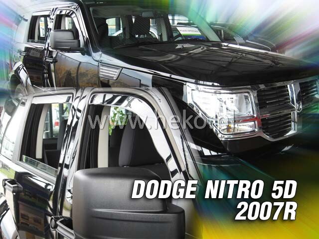 Deflektory DODGE NITRO 5D 2007R a výš (+zadní) Deflektory DODGE NITRO 5D 2007R a výš (+zadní)