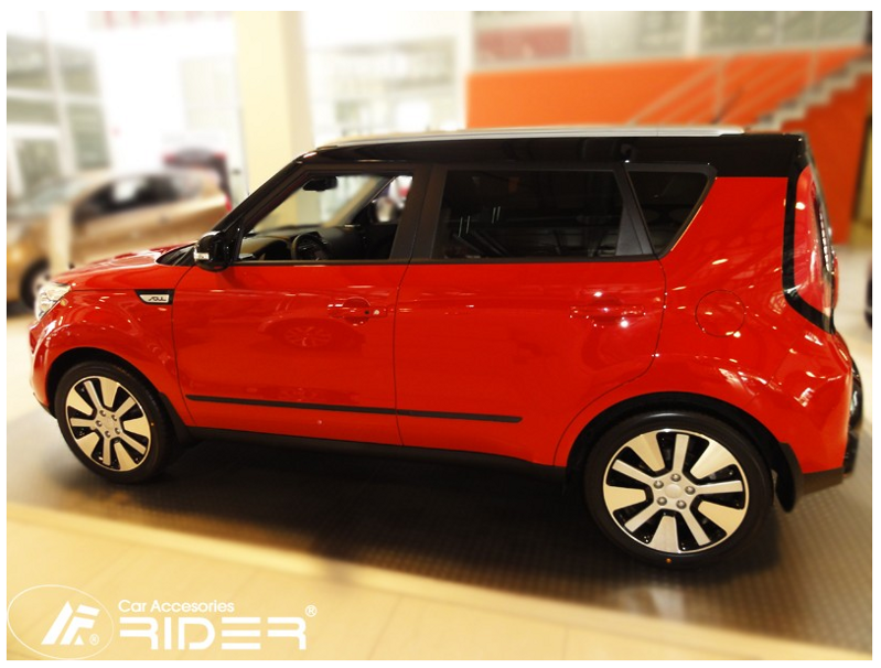 Ochranné lišty dveří Kia Soul II 13R, MODEL F43-05 Ochranné lišty dveří Kia Soul II 13R, MODEL F43-05