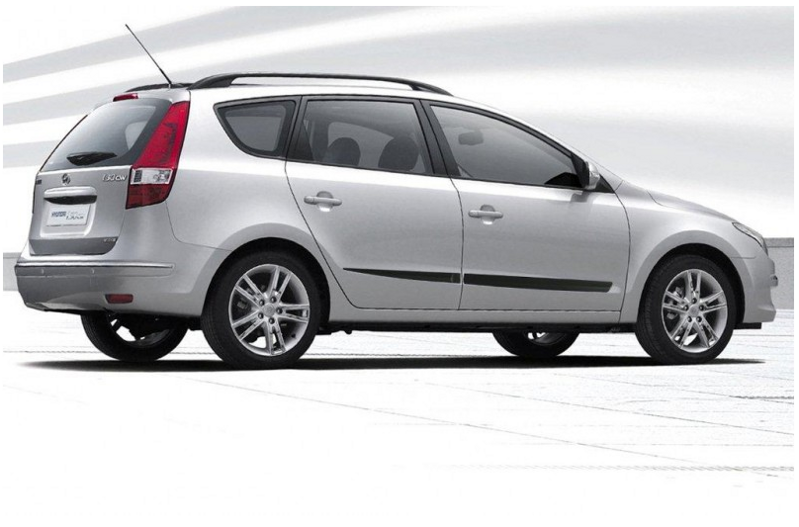 Ochranné lišty dveří Hyundai i30 CW 07-11R, MODEL F-24 Ochranné lišty dveří Hyundai i30 CW 07-11R, MODEL F-24
