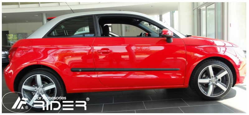 Ochranné lišty dveří Audi A1 2010 R a výš, MODEL F-25 Ochranné lišty dveří Audi A1 2010 R a výš, MODEL F-25