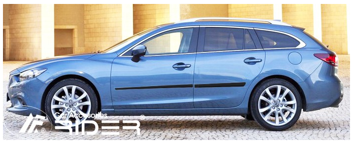 Ochranné lišty dveří Mazda 6 SW 13R a výš, MODEL F-16/14 Ochranné lišty dveří Mazda 6 SW 13R a výš, MODEL F-16/14