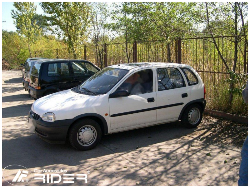 Ochranné lišty dveří Opel Corsa B 5D 93-00R htb, MODEL F-1 Ochranné lišty dveří Opel Corsa B 5D 93-00R htb, MODEL F-1