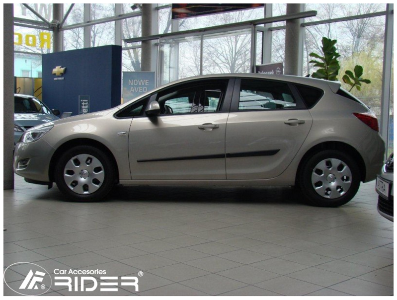 Ochranné lišty dveří Opel Astra J 09-11R, MODEL F-27 Ochranné lišty dveří Opel Astra J 09-11R, MODEL F-27