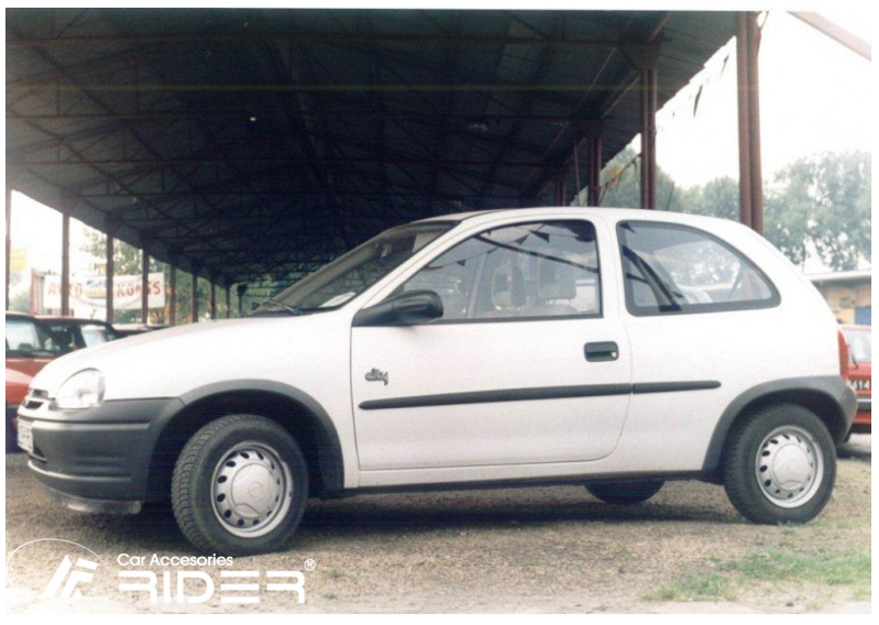 Ochranné lišty dveří Opel Corsa B 3D 93-00R htb, MODEL F-6 Ochranné lišty dveří Opel Corsa B 3D 93-00R htb, MODEL F-6
