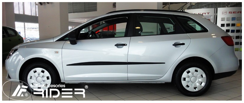 Ochranné lišty dveří Seat Ibiza V ST FL 12R a výš, MODEL F-26 Ochranné lišty dveří Seat Ibiza V ST FL 12R a výš, MODEL F-26