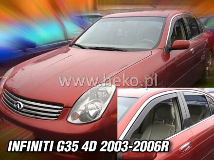 Deflektory INFINITI  G-35 4D 2003-2006R (+zadní)