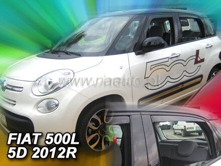 Deflektory FIAT 500L 5D 2012R.  a výš (+zadní)