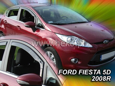 Deflektory FORD FIESTA 5d   09/2008R a výš