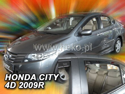 Deflektory HONDA CITY  4d  2008r.  a výš (+zadní)