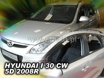 Deflektory HYUNDAI i30 5D CW 2008R  a výš (+zadní)