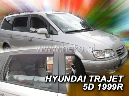 Deflektory HYUNDAI TRAJET 5d 1999-2007R. (+zadní)