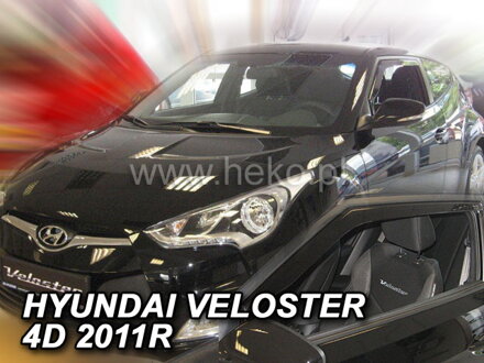 Deflektory HYUNDAI VELOSTER 4D 2011r. a výš