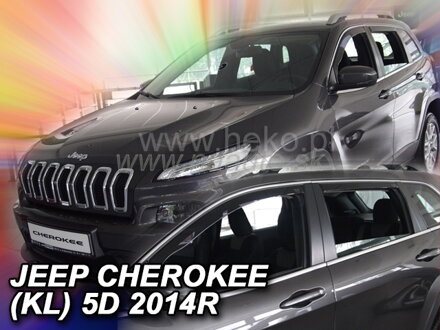 Deflektory JEEP CHEROKEE (KL) 5D 2013R-> (+zadní)