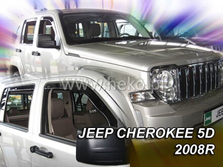 Deflektory JEEP CHEROKEE /LIBERTY(KK) 5D 2007-2012R (+zadní)