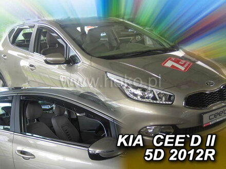 Deflektory KIA CEED        II    5D 05/2012R  a výš