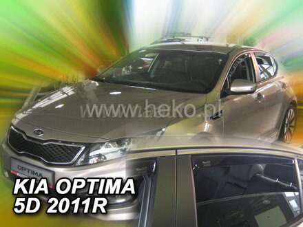 Deflektory KIA OPTIMA (TF)  5d  2011r. a výš (+zadní)