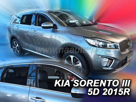 Deflektory KIA SORENTO III 5D 2015R-> (+zadní)