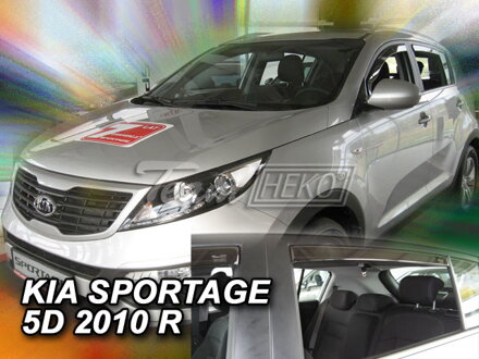 Deflektory KIA SPORTAGE  5d 2010r. a výš (+zadní)