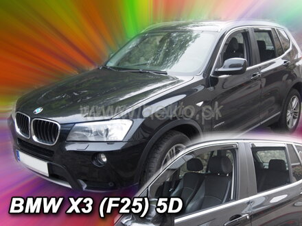 Deflektory BMW X3 (F25) 5D 2010R-> (+zadní)