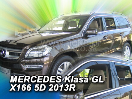 Deflektory MERCEDES klasa GL X166 5D 2013R-> (+zadní)