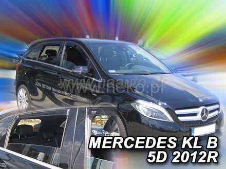 Deflektory MERCEDES klasaB W246 5D 2011R-> (+zadní)