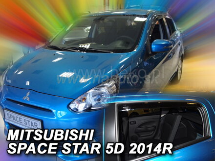 Deflektory MITSUBISHI SPACE STAR 5D 2014R-> (+zadní)