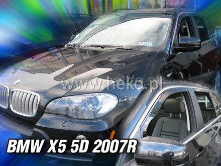 Deflektory BMW X5 (E70) 5D 2007R.  a výš (+zadní)
