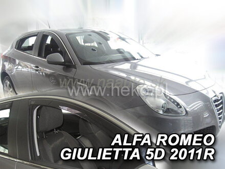 Deflektory ALFA ROMEO GIULIETTA  5d 2010r.  a výš (+zadní)