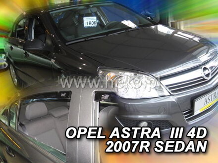 Deflektory OPEL ASTRA  III H  4D 2007-2014R. (+zadní) SEDAN