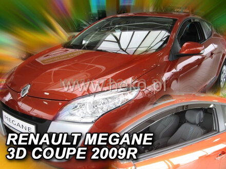 Deflektory RENAULT MEGANE III  COUPE  3d  2009R. a výš