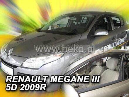Deflektory RENAULT MEGANE  III  5d   2008R.->