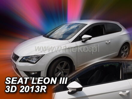 Deflektory SEAT LEON III 3D 2013R->