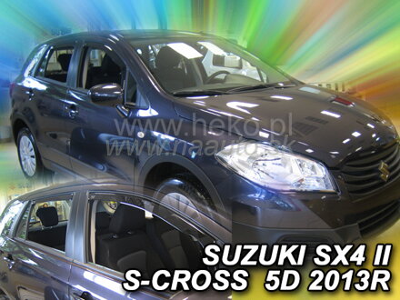 Deflektory SUZUKI SX4 II S-CROSS 5D 08/2013R-> (+zadní)
